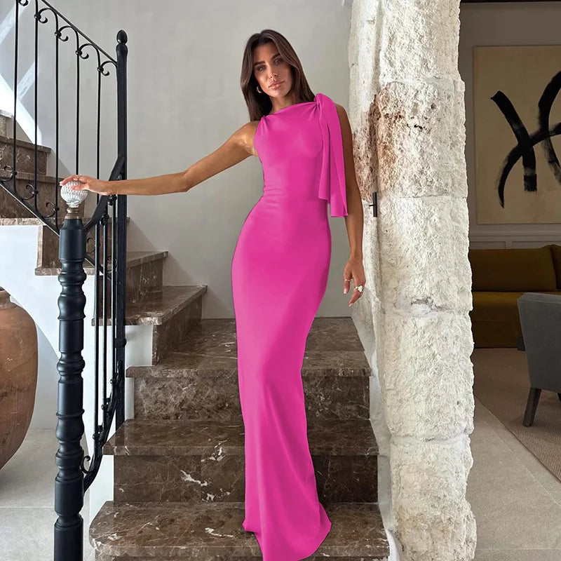 Robe Longue Valentina – Silhouette Sculptée