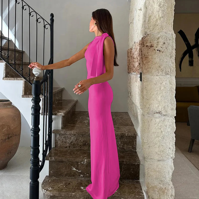 Robe Longue Valentina – Silhouette Sculptée