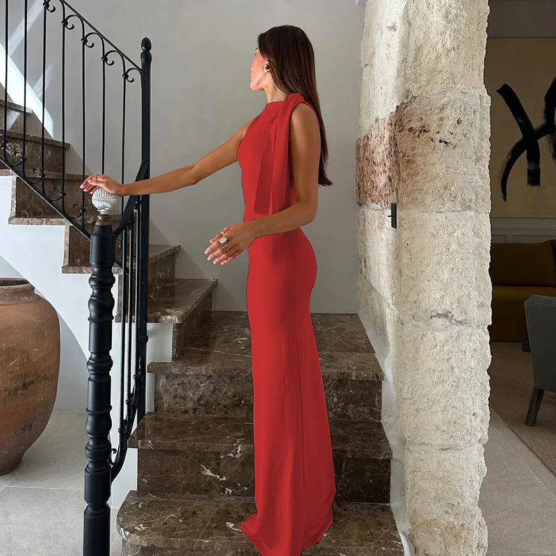 Robe Longue Valentina – Silhouette Sculptée