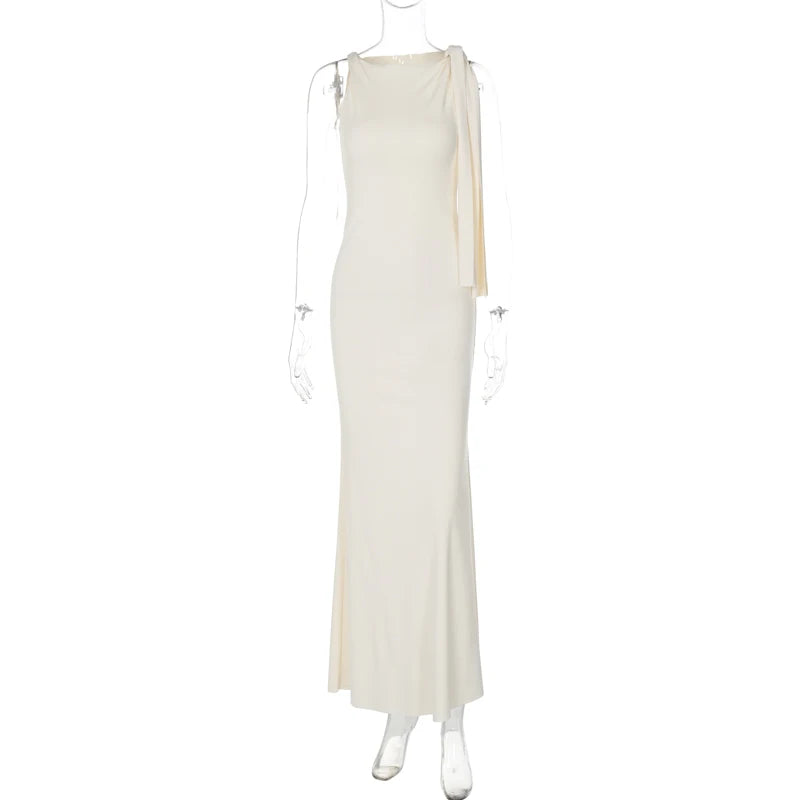 Robe Longue Valentina – Silhouette Sculptée